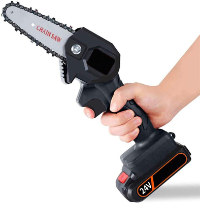 máquina Mills Wood Cutting Lithium Prunner de 6in 21V Mini Small Battery Handheld Chainsaw