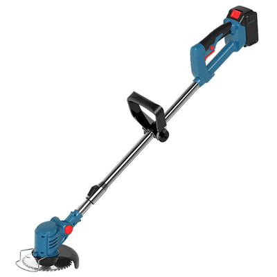Aparador de grama sem fio 850 W 24 V com lâmina de plástico giratória para trabalhos de jardim